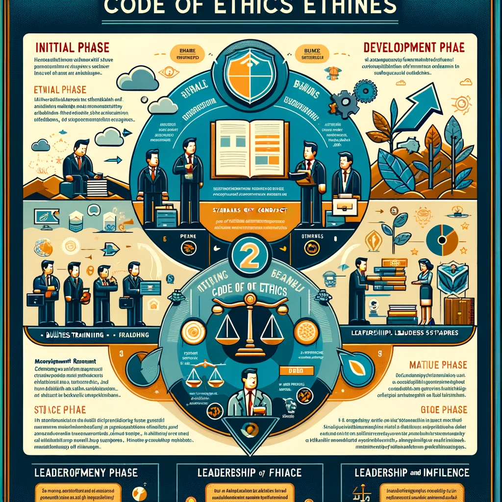 Infographic of code of ethics in business Aries
