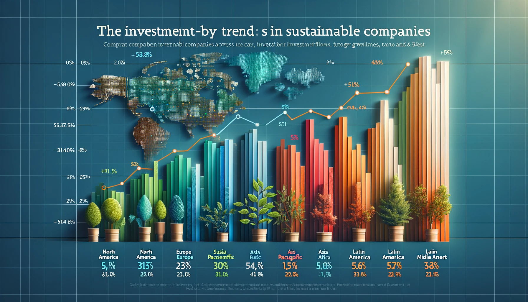 A Bar Graph for Invest in sustainable companies